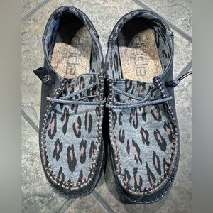 Women’s Hey Dudes - 9 - Phantom Leopard